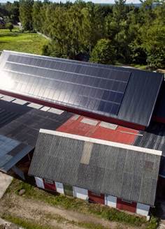 Bondgård med solceller