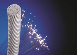 Illustration av fiberkabel