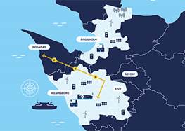 Karta över Helsingborg och Ängelholm